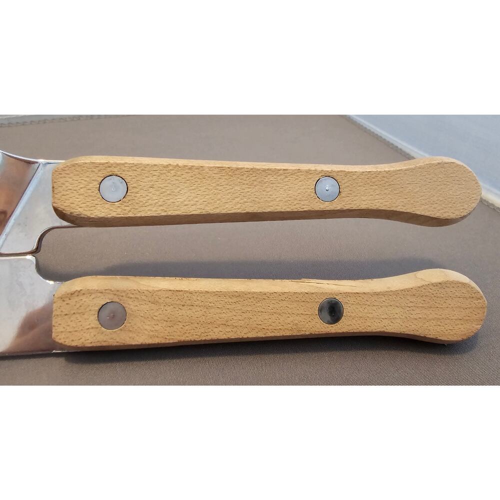 Vintage Swing-A-Way No. 9 Can Opener Bottle Wood Grips Manual 7-1/2” USA Away - Picture 9 of 10
